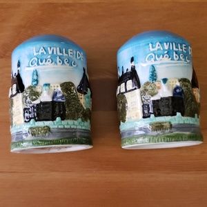 Quebec ceramic salt and pepper New